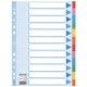 Esselte Multi-coloured Cardboard Dividers divisor 10 pieza(s)
